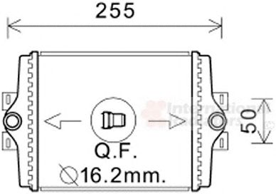 VAN WEZEL 06002450 -  Радиатор, охлаждение двигателя